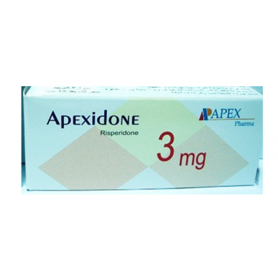 APEXIDONE 3 MG 30 TAB - ابكسيدون 3 مجم 30 | اقراص | لعلاج الفصام والاضطرابات النفسية والسلوكية