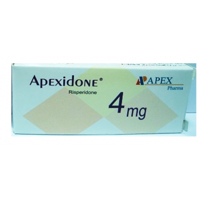 APEXIDONE 4 MG 30 TAB - ابكسيدون 4 مجم 30 | اقراص | لعلاج الفصام والاضطرابات النفسية والسلوكية