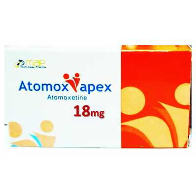 ATOMOX APEX 18 MG - اتوموكس ابيكس 18 مجم | كبسولات | لعلاج اضطراب فرط الحركة ونقص الانتباه