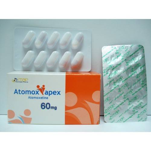 ATOMOX APEX 60 MG 30 CAP - اتوموكس ابيكس 60 مجم 30 | كبسولات | لعلاج اضطراب فرط الحركة ونقص الانتباه