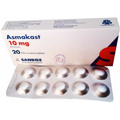 ASMAKAST 10 MG 30 FILM COATED TAB - اسماكاست 10 مجم 30 | اقراص مغلفة | لعلاج الربو الشعبي وحساسية الانف