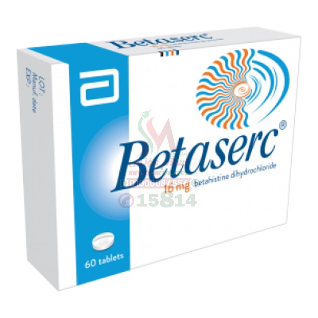 BETASERC 16 MG 60 TAB