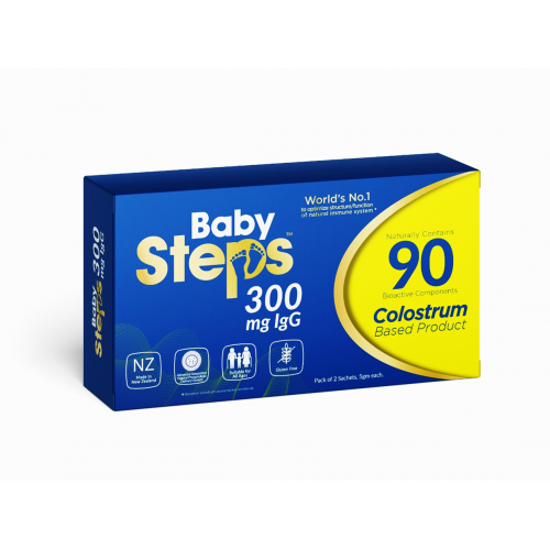 [75082] BABY STEPS 2 SACHET - بيبي ستيبس 2 اكياس لدعم المناعة وصحة الجهاز الهضمي للاطفال