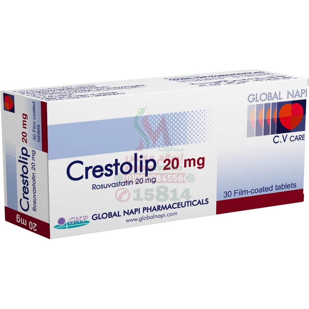 CRESTOLIP 20 MG 30 TAB