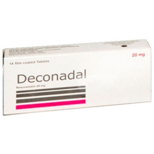 DECONADAL 20 MG 21 TAB - ديكونادال 20 مجم | اقراص مغلفة لخفض الكوليسترول والدهون الثلاثية بالدم