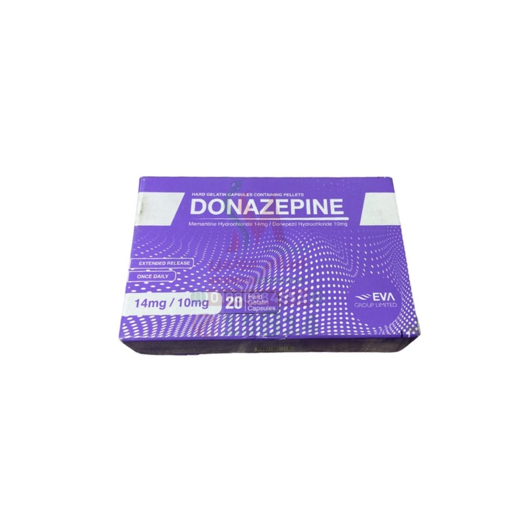 DONAZEPINE 14-10 MG 20 CAPS - دونازيبين 14-10 مجم | كبسولات | لعلاج اعراض داء الزهايمر والخرف