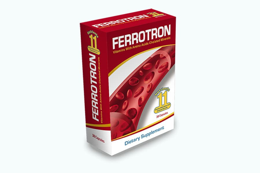 Ferrotron 30 CAP - فيروترون | 30 كبسولة | كبسولات فموية | علاج الانيميا ونقص الحديد ورفع الهيموجلوبين بدون اعراض جانبية للمعدة