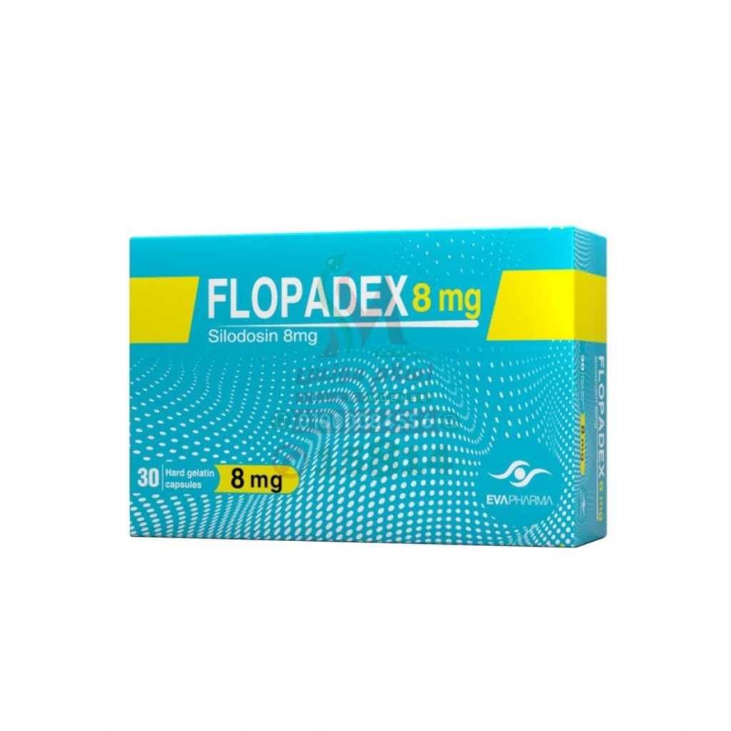 FLOPADEX 8 MG 30 TAB - فلوبادكس 8 مجم 30 كبسولة | 8 مجم | كبسولات جيلاتينية صلبة | علاج اعراض تضخم البروستاتا الحميد
