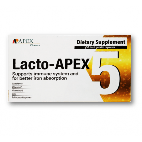 LACTO APEX 20 CAP - لاكتو ايبكس 20 كبسولة لدعم المناعة وتعزيز امتصاص الحديد