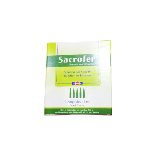 SACROFER I.V 5 ML 5 AMP
