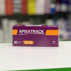 APIXATRACK 5 MG 30 TAB - ابيكساتراك 5 مجم 30 قرص | 5 مجم | اقراص مغلفة | الوقاية وعلاج الجلطات الدموية ومميع للدم