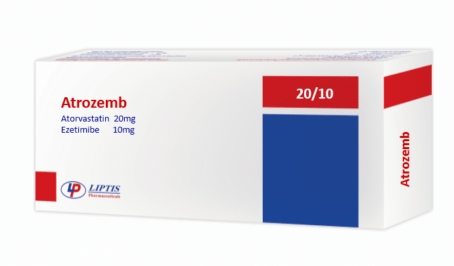 ATROZEMB 10 / 20 mg 30 TAB - اتروزيمب | 30 قرص لخفض الكولسترول وتنظيم دهون الدم الثلاثية
