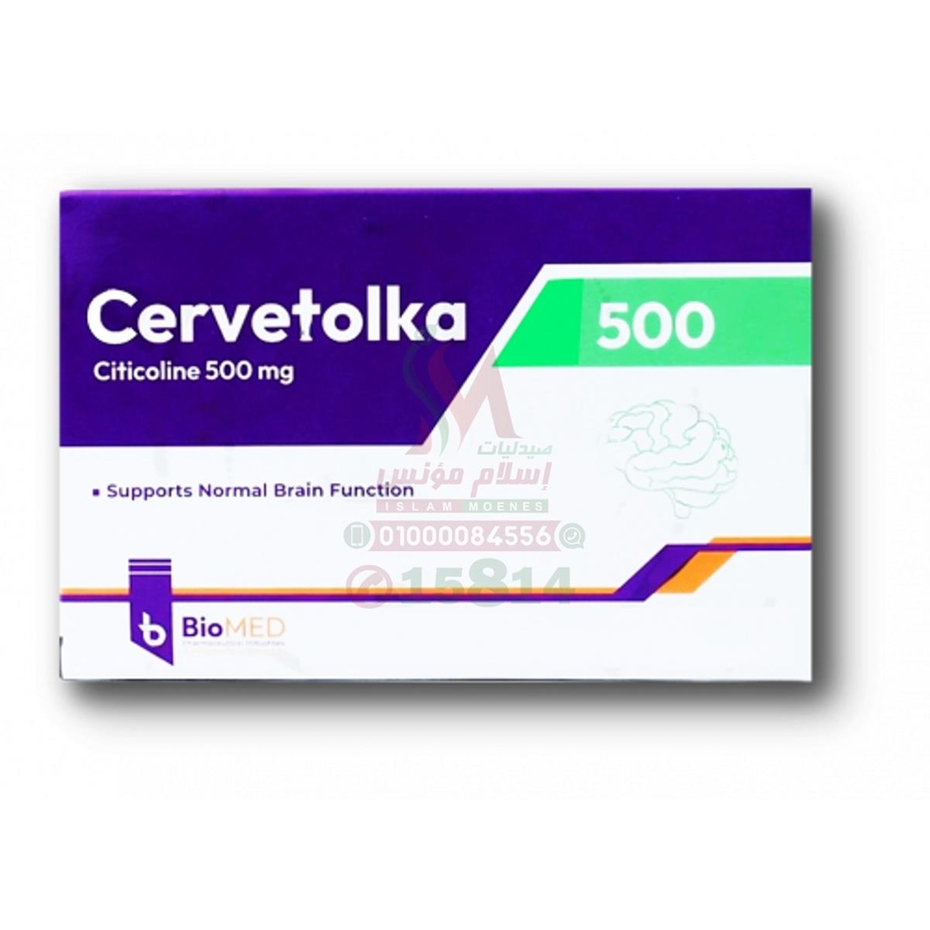 CERVETOLKA 500 MG - سيرفيتولكا | 500 مجم | كبسولات | دعم الذاكرة والادراك