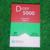 D.DEP VIT D3 5000 IU 30 CAP - د ديب | 30 كبسولة لعلاج نقص فيتامين د3 وتعزيز صحة العظام والمناعة