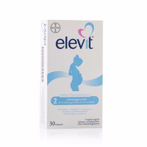 [76628] ELEVIT PREGNANCY 2nd & 3rd TRIMESTER 30 CAP - ايلفيت مرحلة الحمل الثانية والثالثة | 30 كبسولة مكمل غذائى متكامل لدعم نمو الجنين والام
