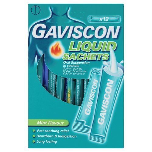 GAVISCON LIQUID SACHETS - جافيسكون | اكياس شراب معلق لعلاج الحموضة وارتجاع المريء