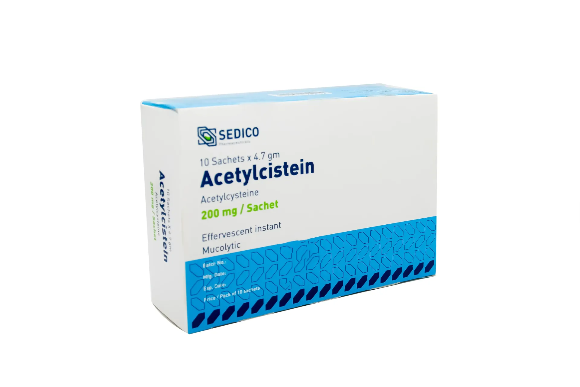 ACETYLCISTEINE 200 10 SACHETS - استيل سيستين 200 مجم 10 اكياس فوار طارد للبلغم ومذيب للمخاط