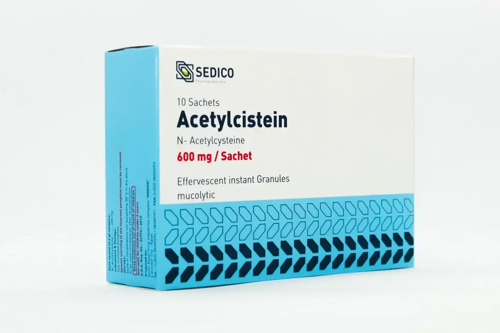 ACETYLCISTEINE 600 MG 10 SACHETS - استيل سيستين 600 مجم 10 اكياس فوار فائق القوة لاذابة البلغم والمخاط