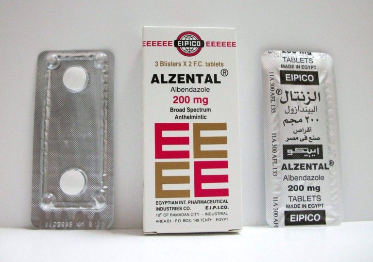 ALZENTAL 200 MG 6 TABLETS - الزنتال 200 مجم 6 اقراص | 200 مجم | اقراص مغلفة وقابلة للمضغ | مضاد واسع الطيف للديدان والطفيليات المعوية