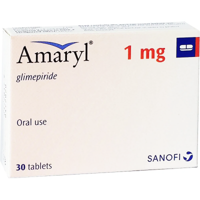 AMARYL 1 MG 30 TABLETS - اماريل 1 مجم 30 قرص | 1 مجم | اقراص مغلفة | تنظيم مستويات السكر في الدم لمرضى السكري من النوع الثاني