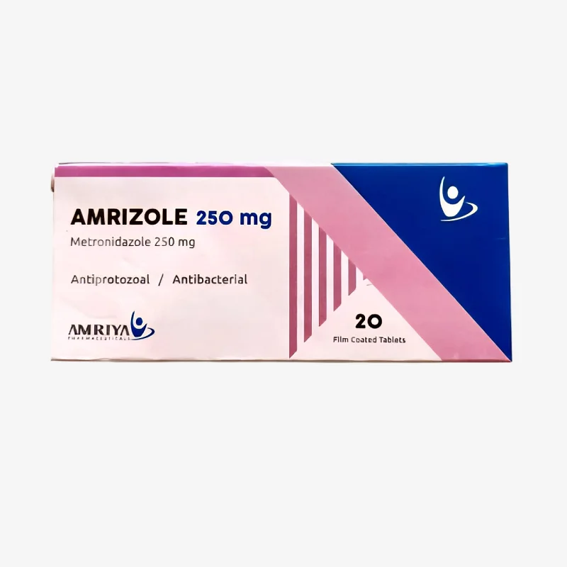 AMRIZOLE 250 MG TAB - امريزول 250 مجم | اقراص للمطهر المعوي وعلاج الالتهابات البكتيرية والطفيلية