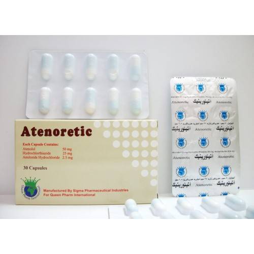 ATENORETIC 30 CAP - اتينوريتك 30 | كبسولات لخفض ضغط الدم المرتفع وعلاج احتباس السوائل