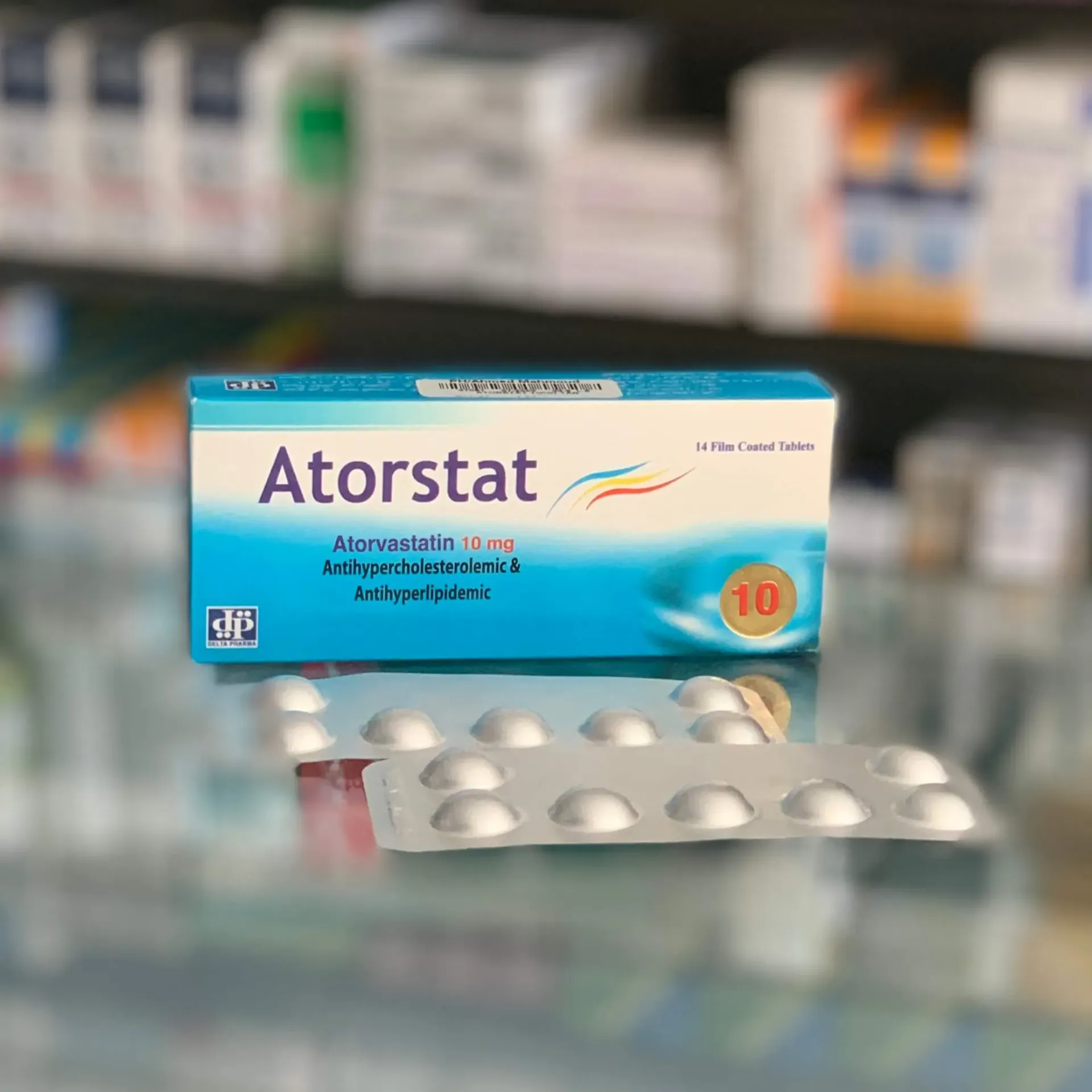 ATORSTAT 10 MG 14 TAB - اتورستات 10 مجم 14 | اقراص لخفض الكوليسترول والدهون الثلاثية وحماية القلب