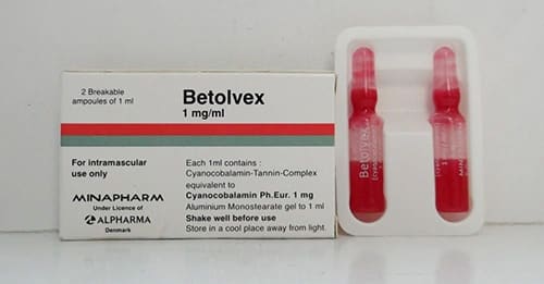 BETOLVEX 2 AMP - بيتولفكس 2 امبول | لعلاج نقص فيتامين ب12 والتهاب الاعصاب الطرفية