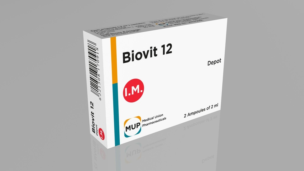 BIOVIT AMP - بيوفيت امبولات | لعلاج نقص فيتامين ب12 والتهاب الاعصاب والانيميا