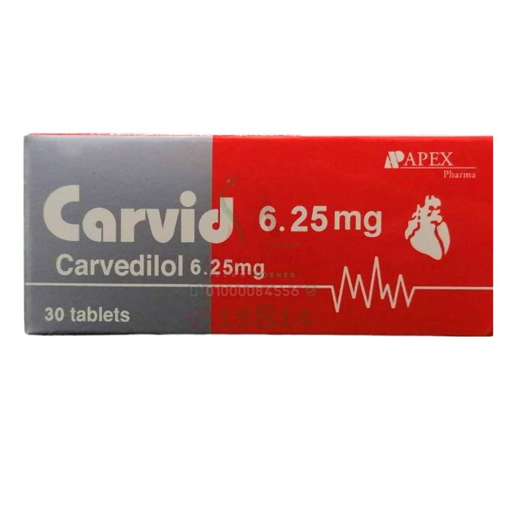 CARVID 6.25MG 30TAB
