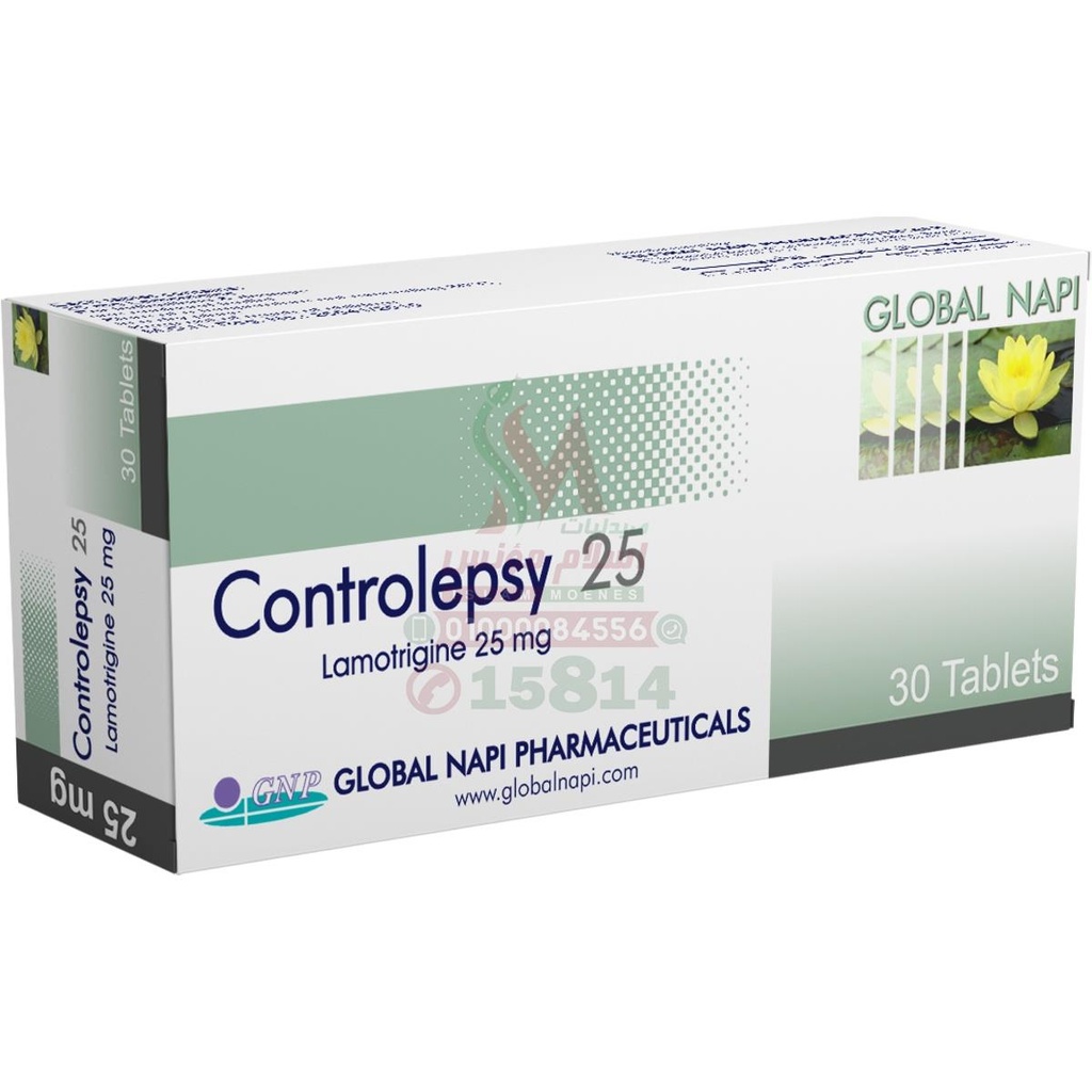 CONTROLEPSY 25 MG 30 TAB - كونترولبسي 25 مجم | اقراص | لعلاج الصرع واضطراب ثنائي القطب
