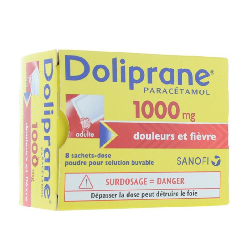 DOLIPRANE 1000MG 8SACHETS