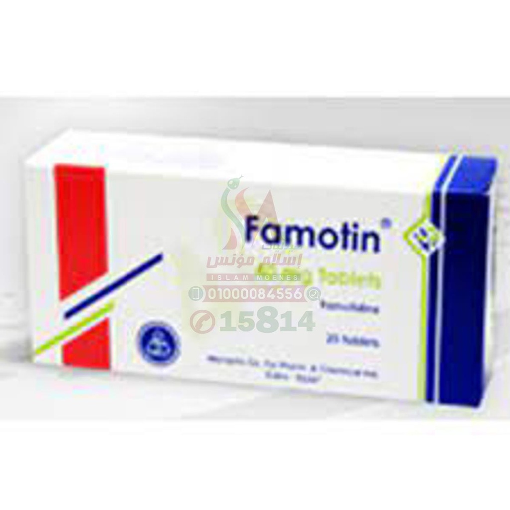Famotin 40MG TAB - فاموتين 40 مجم | 20 او 30 قرص | اقراص فموية | علاج قرحة المعدة الحادة والارتجاع وتخفيف الحموضة وحرقان الصدر
