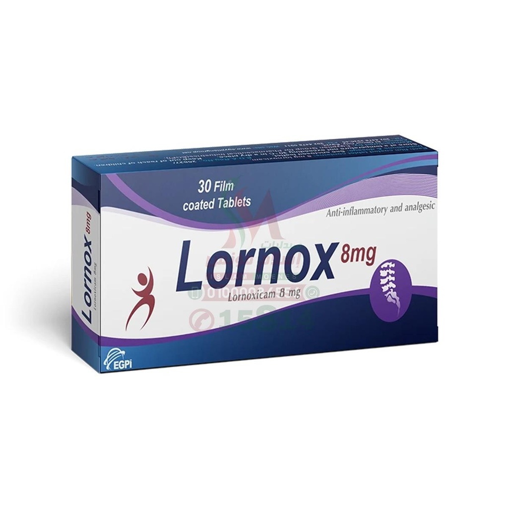 LORNOX 8 MG 30 TAB - لورنوكس 8 مجم | 8 مجم | أقراص | تسكين الآلام الشديدة ومضاد قوي لالتهابات العظام والمفاصل