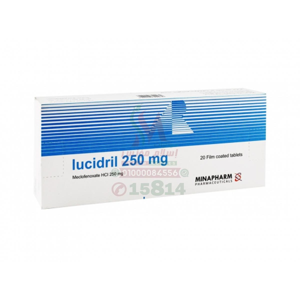 LUCIDRIL 250MG 20 TAB - لوسيدريل 250 مجم | 250 مجم | اقراص | تنشيط الذاكرة وتحسين وظائف الدماغ وخلايا الجهاز العصبي
