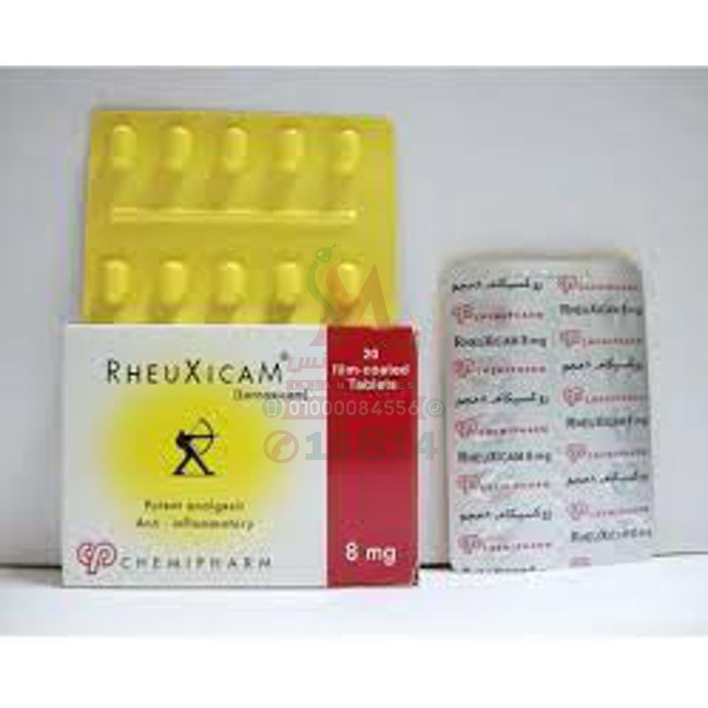 RHEUXICAM 8 MG 20 TAB