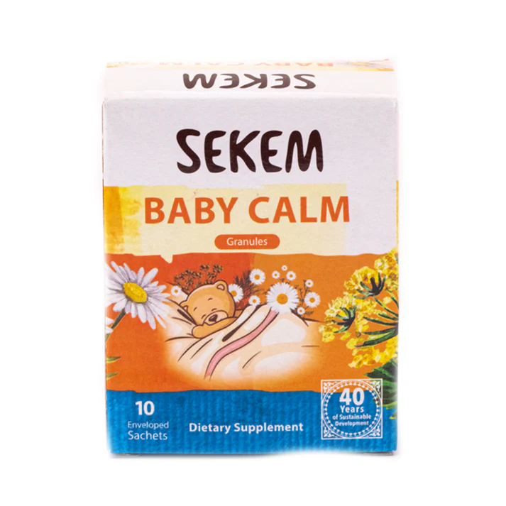 [64368] SEKEM BABY CALM DRINK 10 SACHETS - شاي سيكم بيبي كالم 10 أكياس | 10 أكياس | أعشاب طبيعية مجهزة | علاج المغص والانتفاخ ومساعدة الرضع على النوم الهادئ
