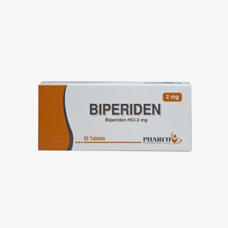BIPERIDEN 2 mg 30 TAB - بيبريدين | 30 قرص لعلاج الشلل الرعاش والاضطرابات الحركية