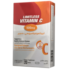 limitless vit C 500mg 20 tab