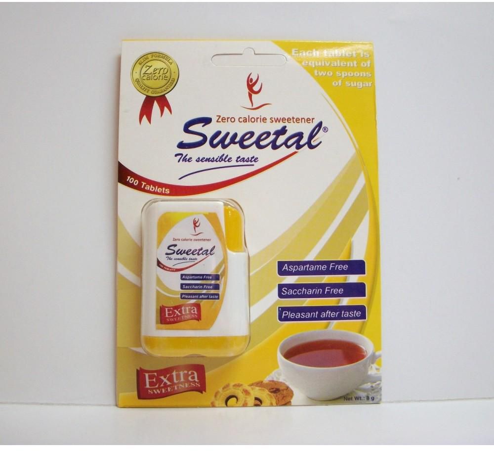 [67924] SWEETAL 50 TABLETS - سويتال 50 قرص | 50 قرص | اقراص محلي صناعي | بديل السكر الخالي من السعرات الحرارية للدايت ومرضي السكري