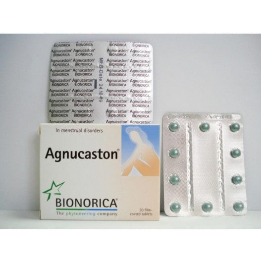 AGNUCASTON 30 FILM COATED TABLETS - بيونوريكا اجنوكاستن 30 قرص مغلف | 20 مجم | اقراص مغلفة | دعم التوازن الهرموني الطبيعي وتخفيف الاعراض الشهرية