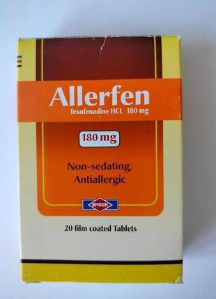 ALLERFEN 180 MG 20 TAB