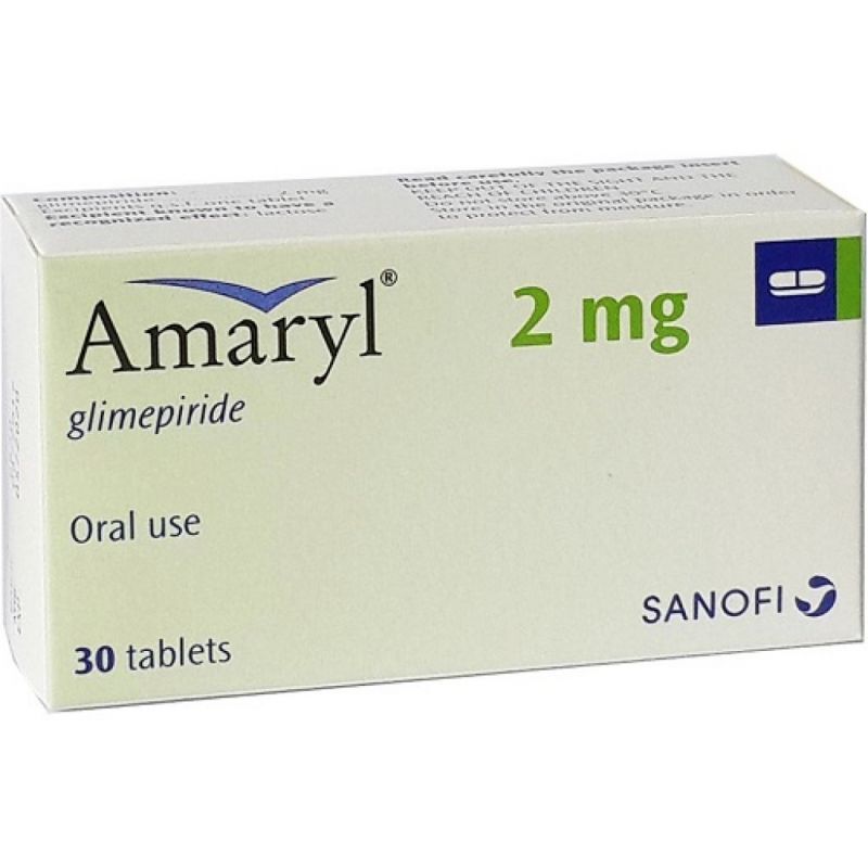 AMARYL 2 MG 30 TABLETS - اماريل 2 مجم 30 قرص | 2 مجم | اقراص مغلفة | تنظيم مستويات السكر في الدم لمرضى السكري من النوع الثاني