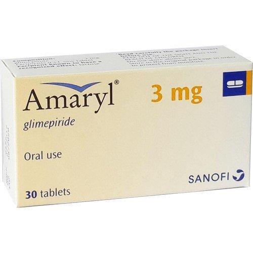 AMARYL 3 MG 30 TABLETS - اماريل 3 مجم 30 قرص | 3 مجم | اقراص مغلفة | السيطرة الفعالة على مستويات السكر في الدم لمرضى السكري من النوع الثاني