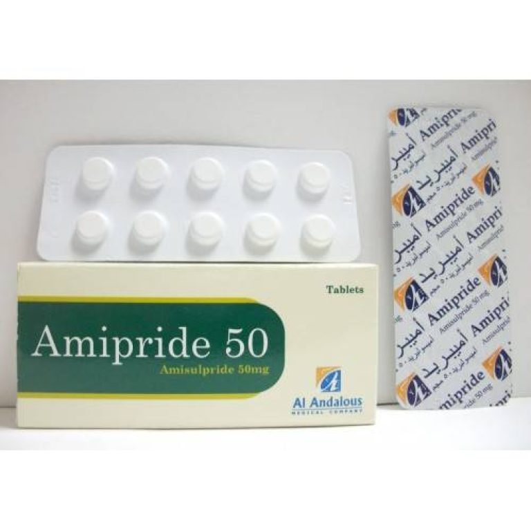 AMIPRIDE 100 MG 20 TABLETS - اميبرايد 100 مجم 20 قرص | 100 مجم | اقراص مغلفة | السيطرة على اعراض الفصام والاضطرابات الذهانية والسلوك الحاد