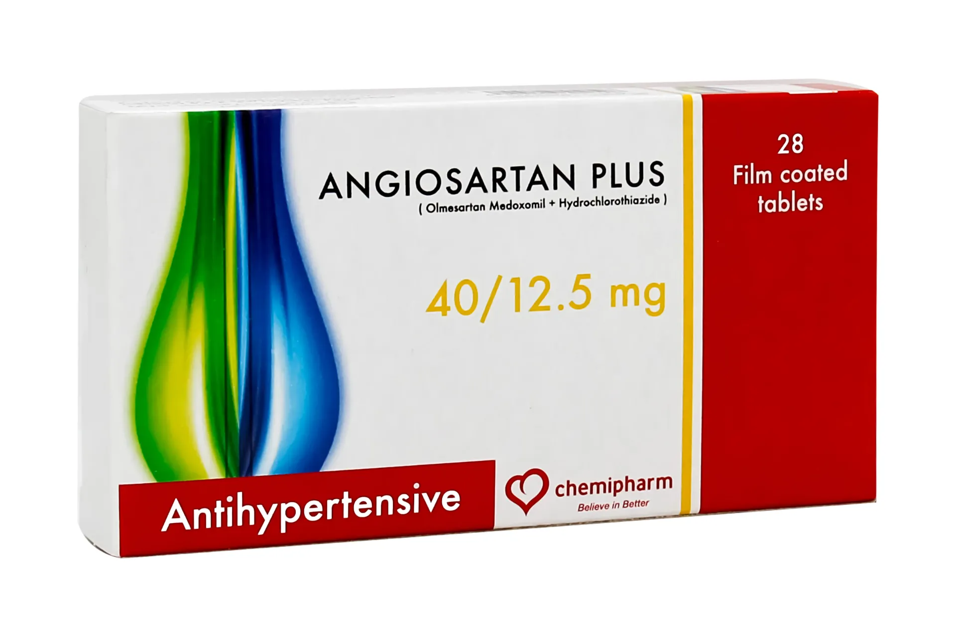 ANGIOSARTAN PLUS 40/12.5MG 28 TAB