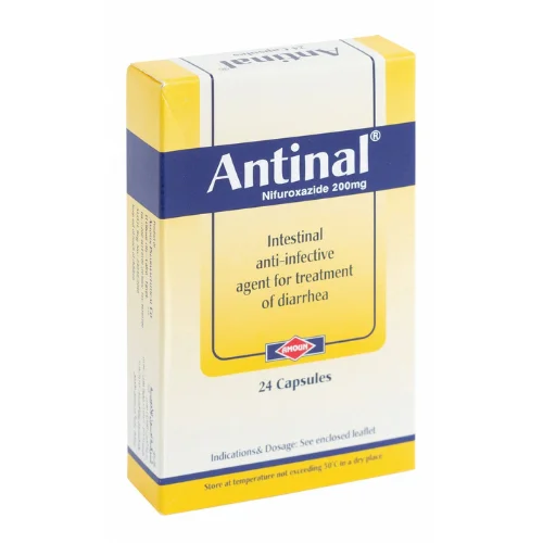 ANTINAL 24 CAP - انتينال 200 مجم 24 | كبسولات | لعلاج الاسهال والمطهر المعوي