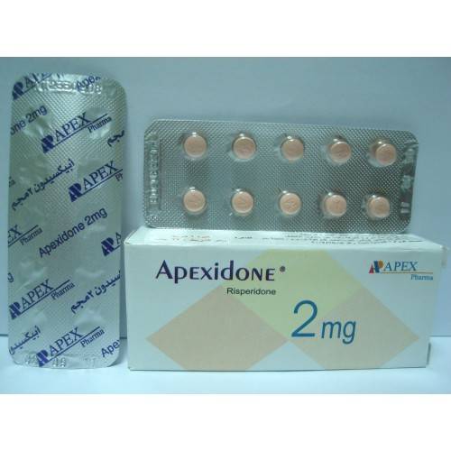APEXIDONE 2 MG 20 TAB - ابكسيدون 2 مجم 20 | اقراص | لعلاج الفصام والاضطرابات النفسية والسلوكية