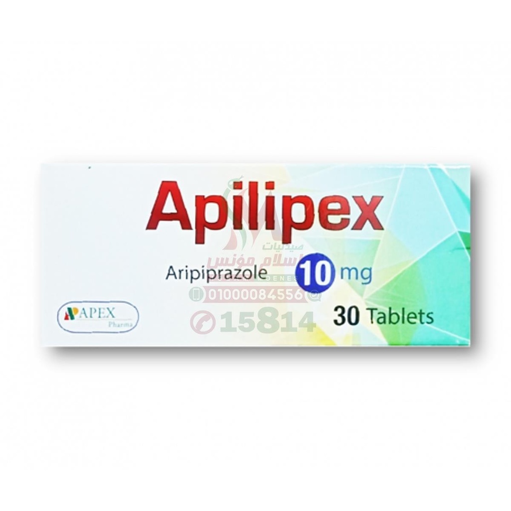 APILIPEX 10 MG 30 TAB - ابيليبيكس 10 مجم | اقراص | لعلاج الفصام والاضطراب ثنائي القطب