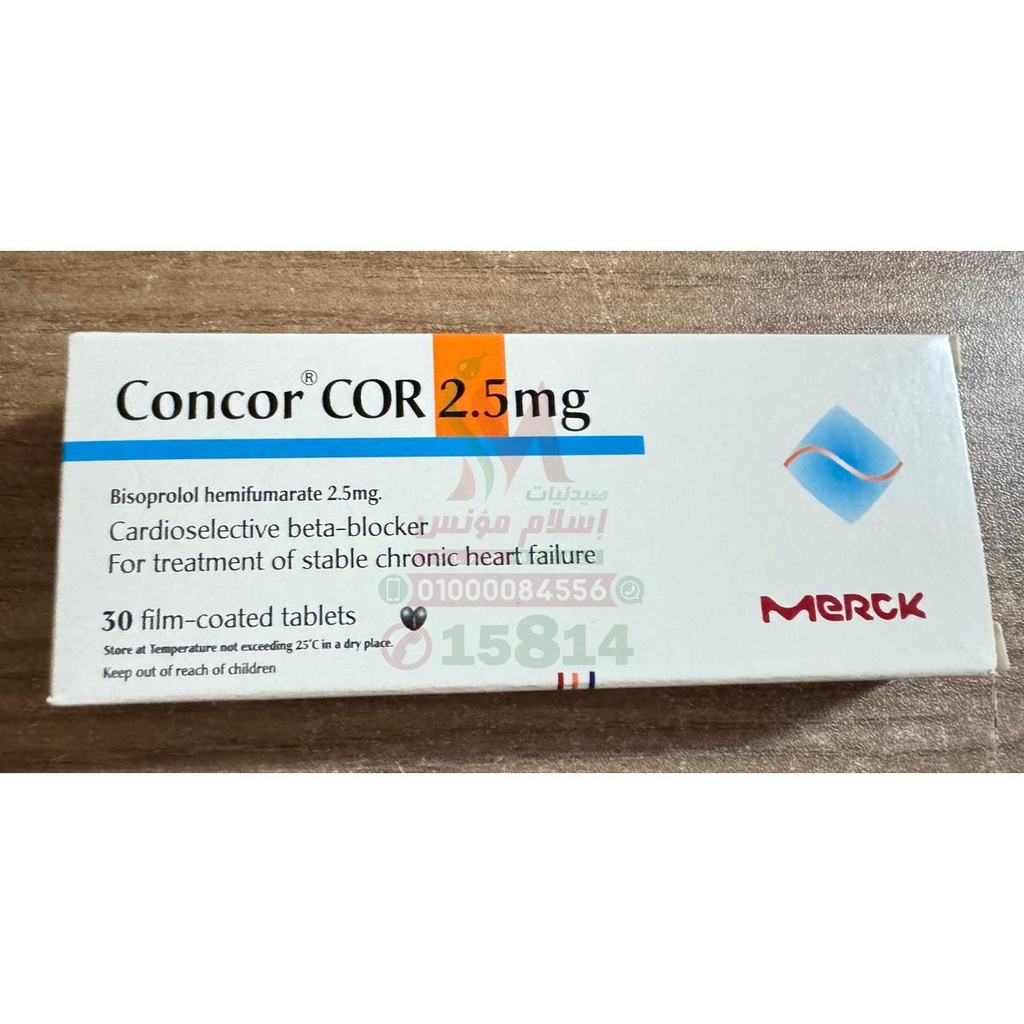 CONCOR COR 2.5MG 30TAB